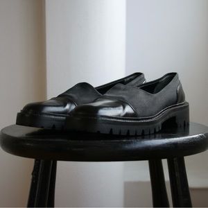1990-00’s Joan & David Chunky Square Toe Slip-On Shoe